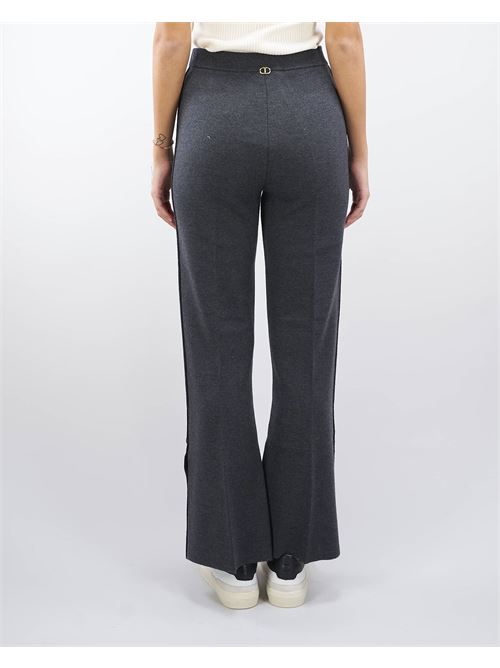 Knitted trousers in pure wool yarn Twinset TWIN SET | Pants | TT324112030